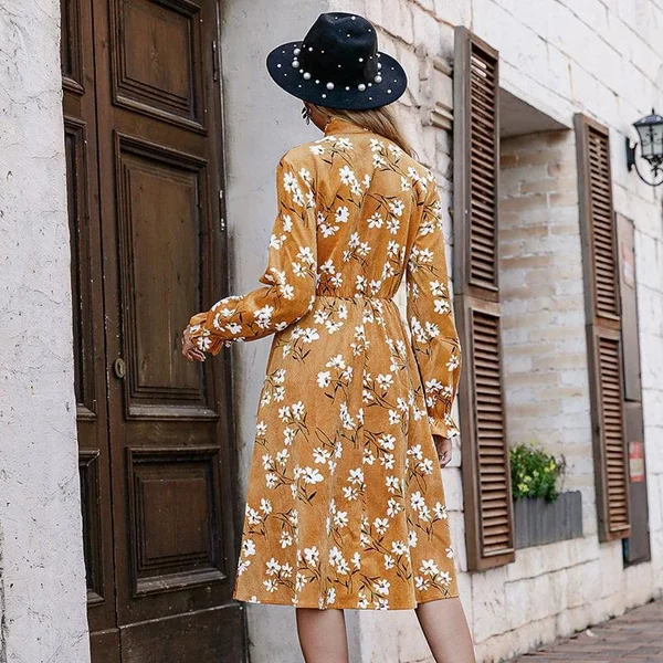Robe Bohème Chic Jaune