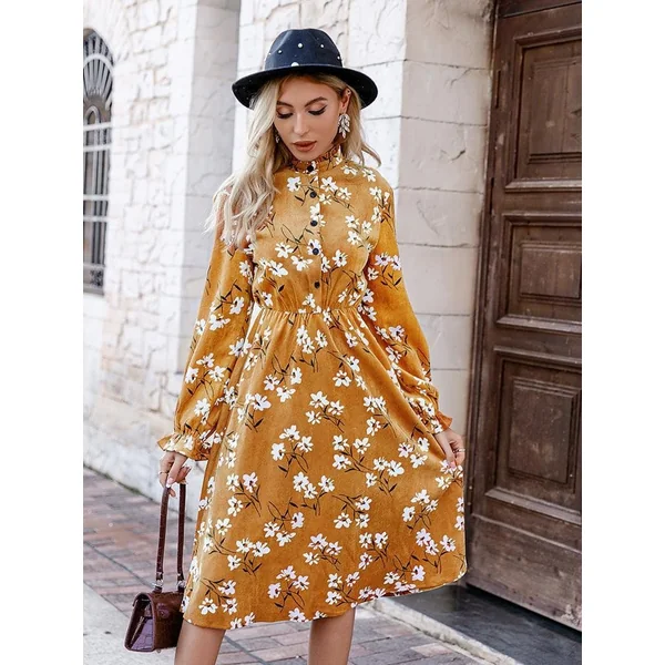Robe Bohème Chic Jaune