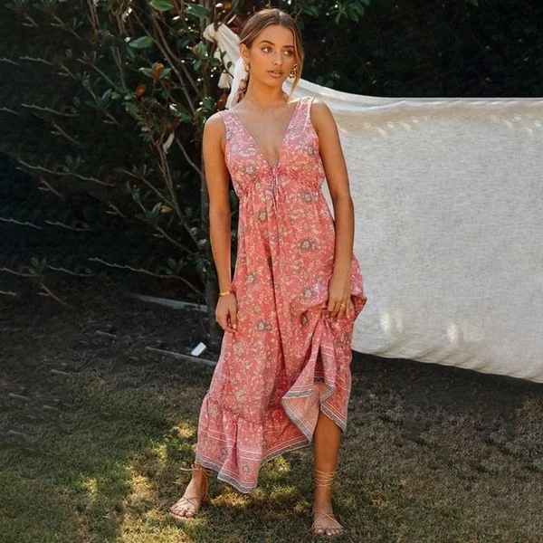Robe Bohème Chic & Rouge