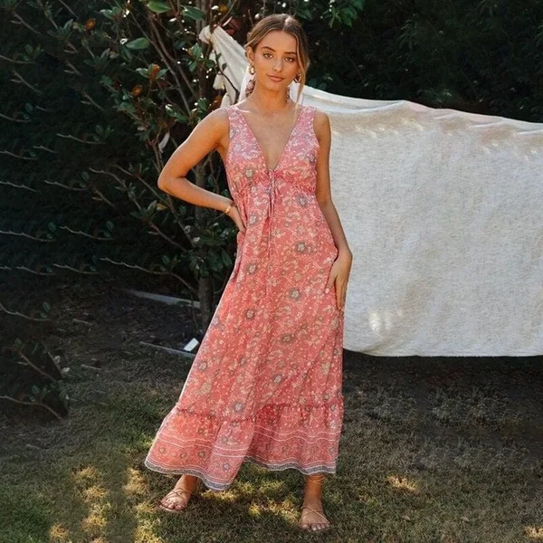 Robe Bohème Chic & Rouge