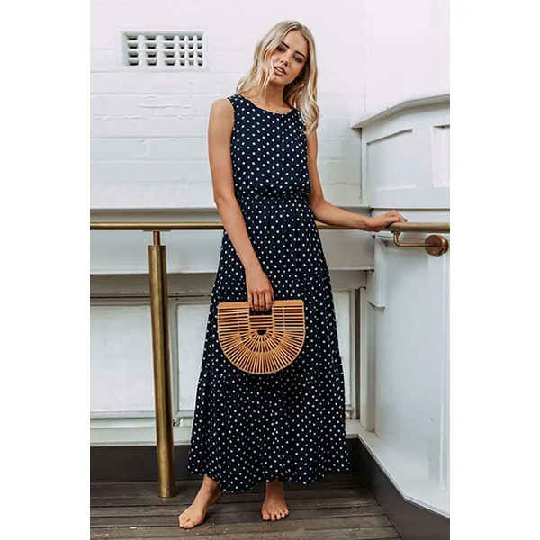 Robe Bohème Chic à Pois – Astrid