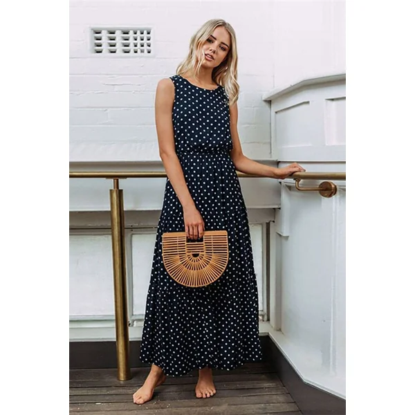 Robe Bohème Chic à Pois – Astrid