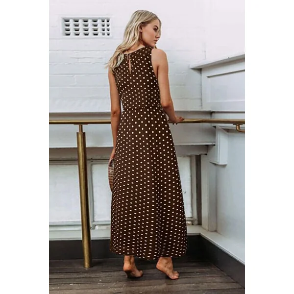 Robe Bohème Chic à Pois – Astrid