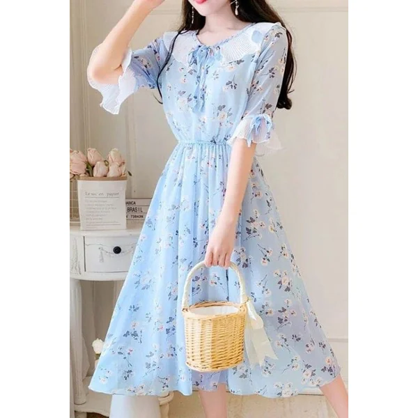 Robe Bohème Col Claudine – Anthelme