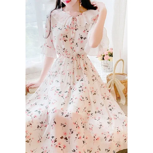 Robe Bohème Col Claudine – Anthelme