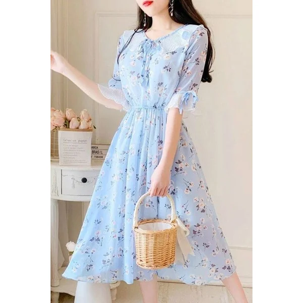 Robe Bohème Col Claudine – Anthelme