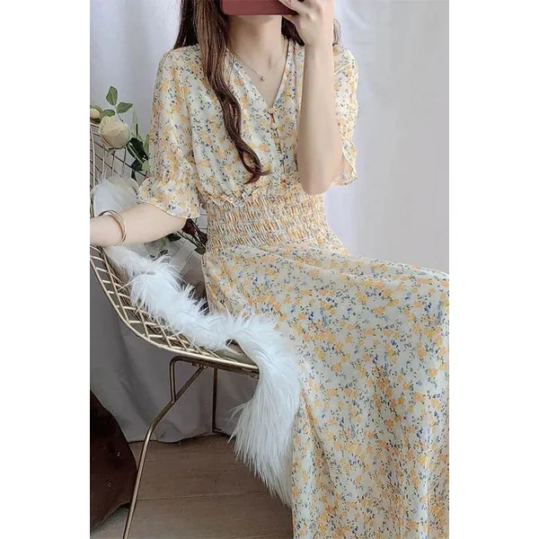 Robe Bohème Col Claudine – Anthelme