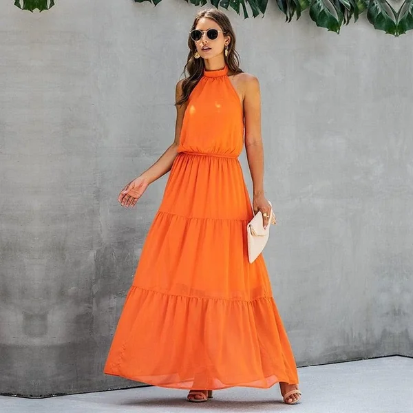 Robe Bohème Col Licou