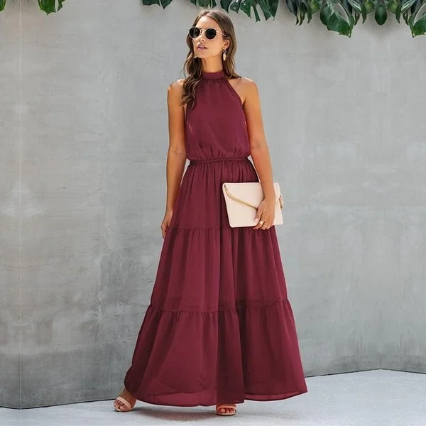 Robe Bohème Col Licou