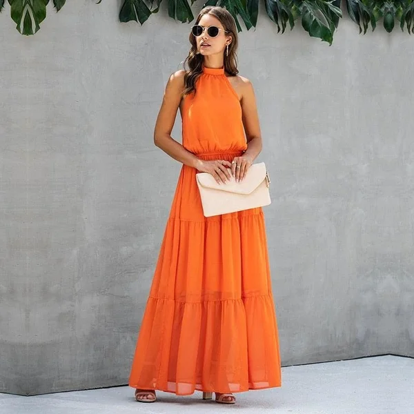 Robe Bohème Col Licou
