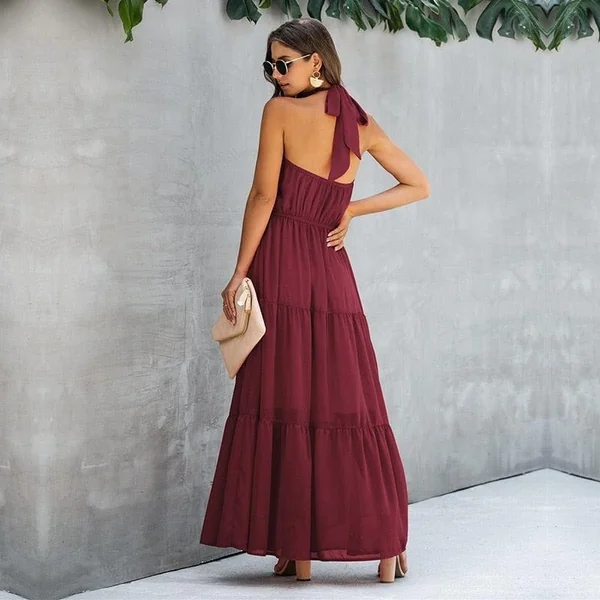 Robe Bohème Col Licou