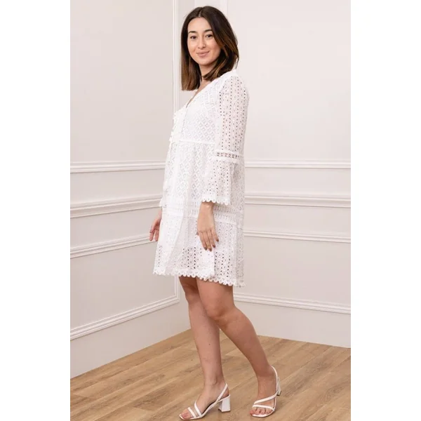 Robe Bohème Courte Brodée