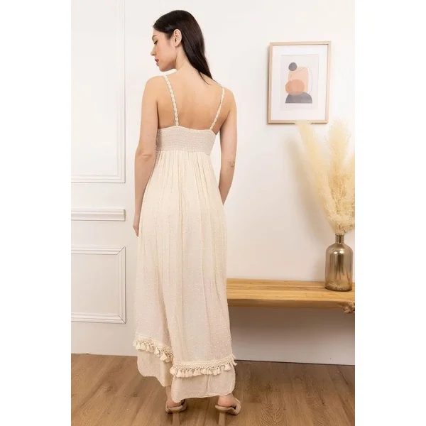 Robe Bohème Crochet Asymétrique