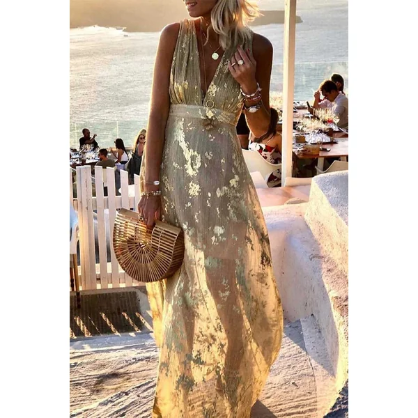Robe Bohème Dorée – Pétronille