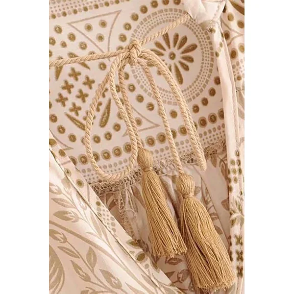 Robe Bohème Ecru en Dentelle – Amandine