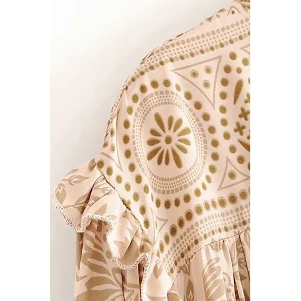 Robe Bohème Ecru en Dentelle – Amandine