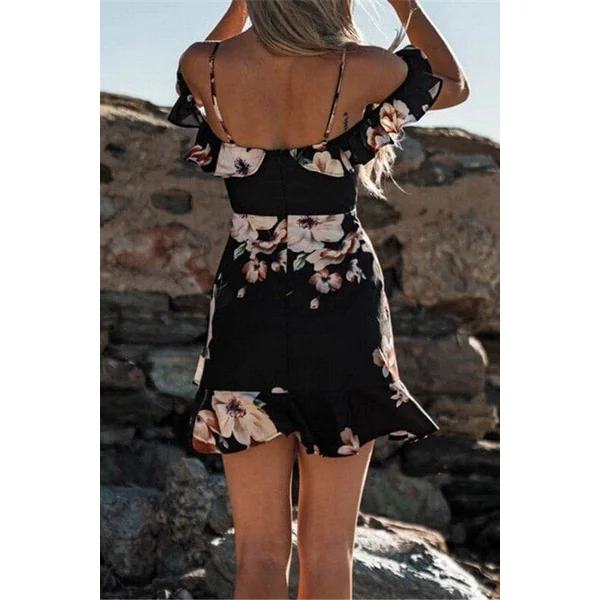 Robe Bohème Fleurie Très Courte – Esmée