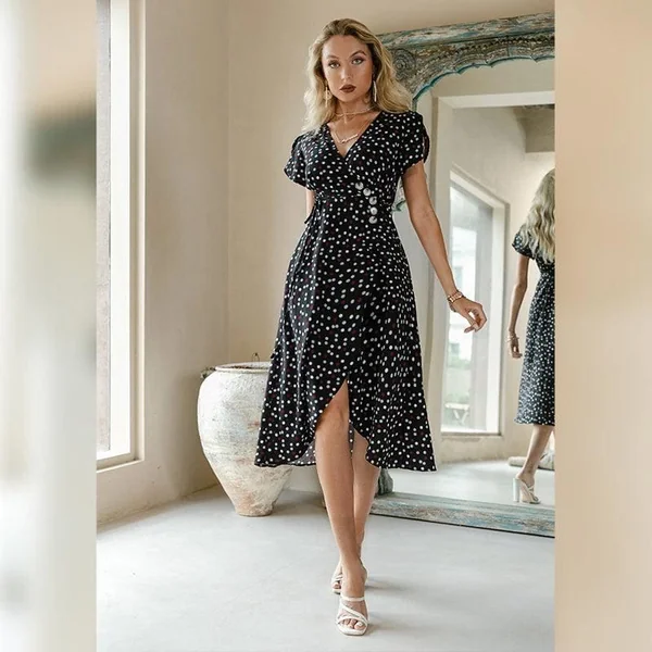 Robe Bohème Fluide Noire