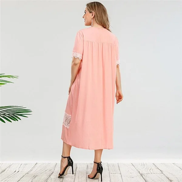 Robe Bohème Grande Taille Petites Dentelles