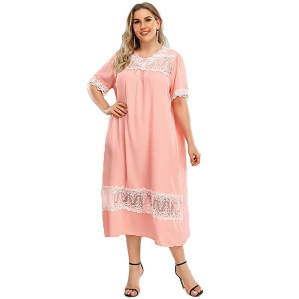 Robe Bohème Grande Taille Petites Dentelles