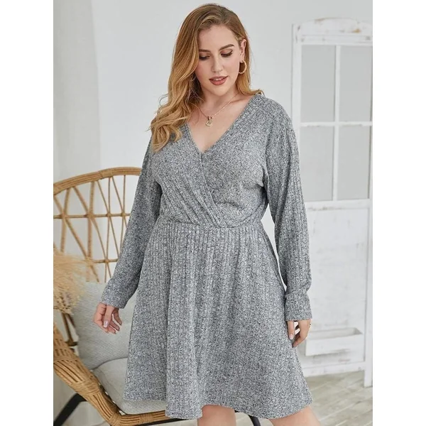 Robe Bohème Grise Automne
