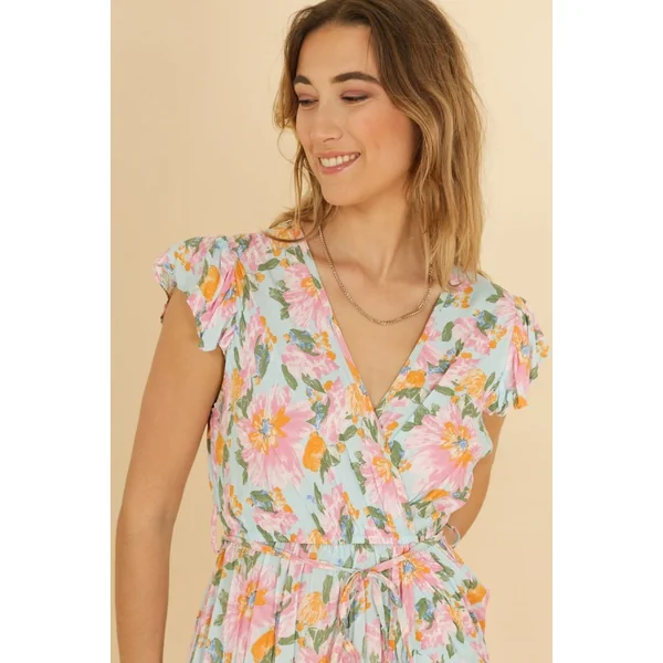 Robe Bohème Longue Bleu Ciel