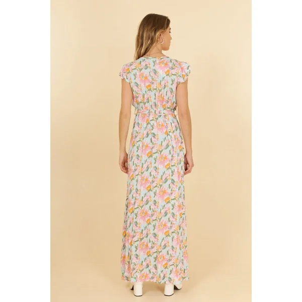 Robe Bohème Longue Bleu Ciel