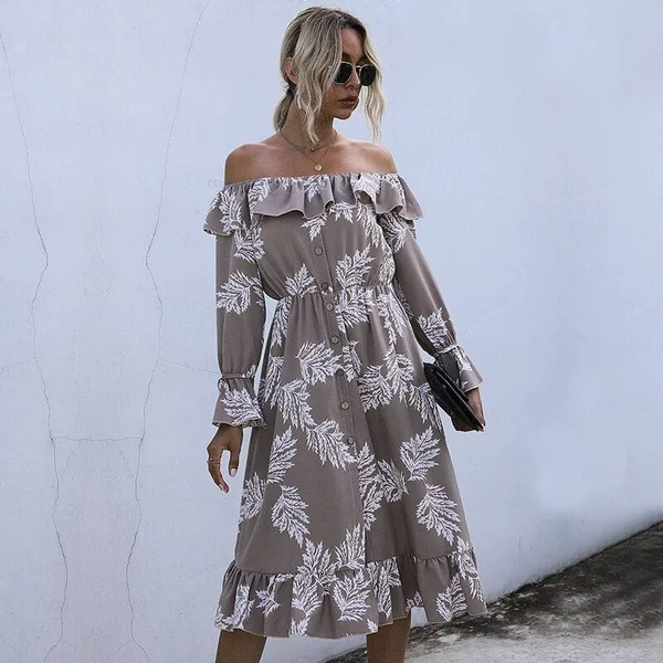 Robe Bohème Longue Décontractée
