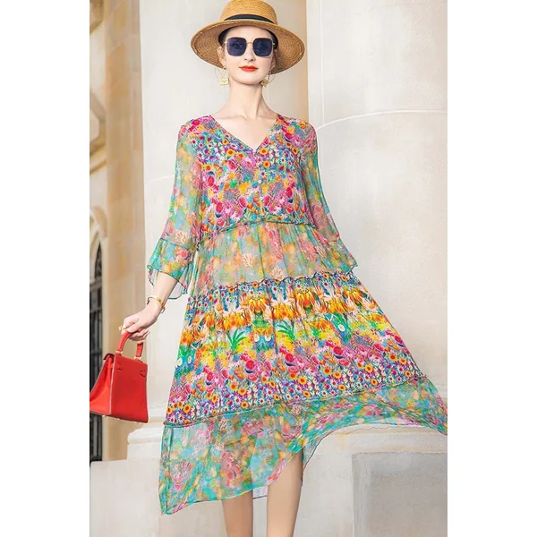 Robe Bohème Longue et Large – Charline