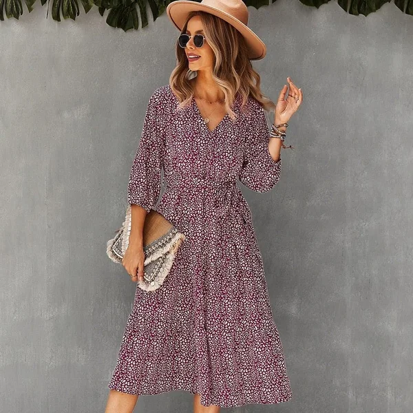 Robe Bohème Léopard Chic
