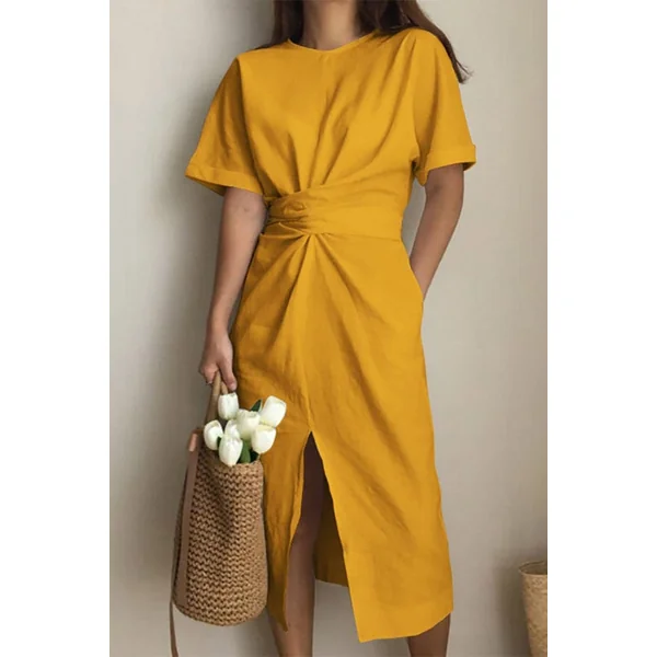 Robe Bohème Marron – Abby