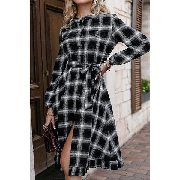 Robe Bohème Noire Hiver