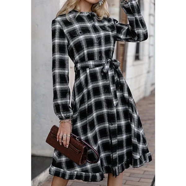 Robe Bohème Noire Hiver
