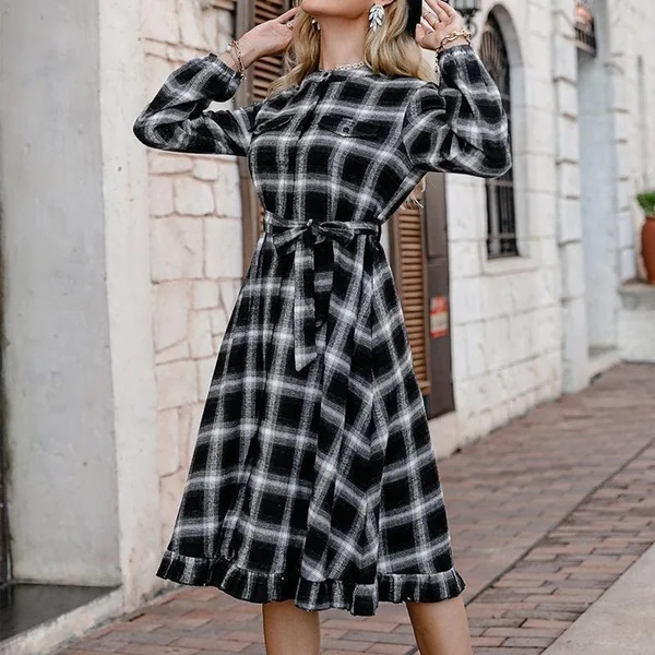 Robe Bohème Noire Hiver