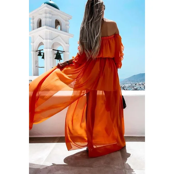 Robe Bohème Orange – Aurora