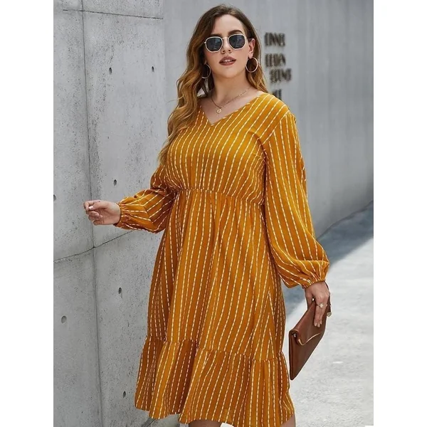 Robe Bohème Rayure Verticale