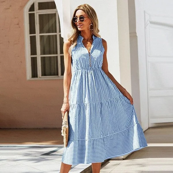 Robe Bohème Rayée