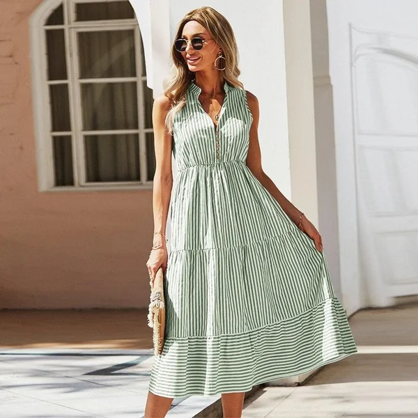 Robe Bohème Rayée
