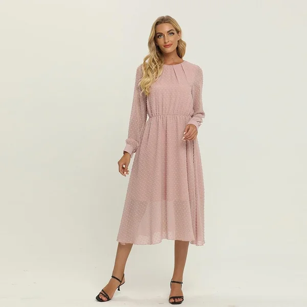 Robe Bohème Rose Automne