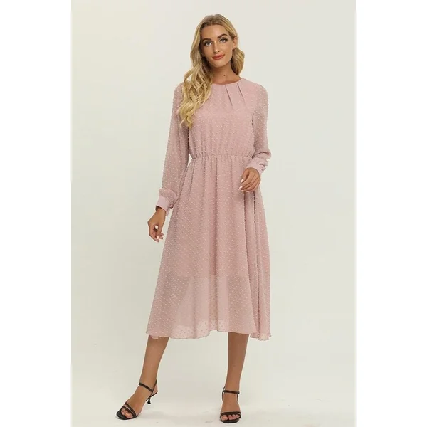 Robe Bohème Rose Automne