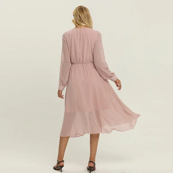 Robe Bohème Rose Automne