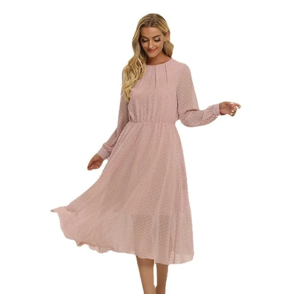 Robe Bohème Rose Automne