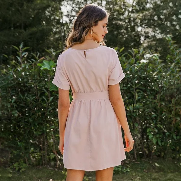 Robe Bohème Rose Poussière