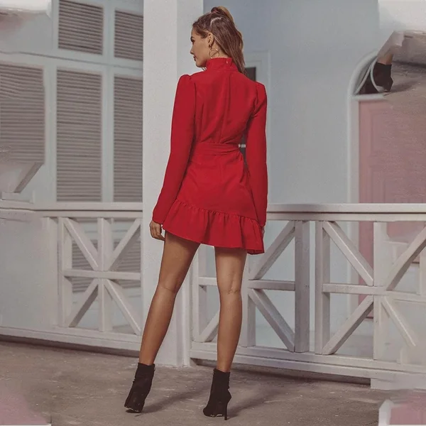 Robe Bohème Rouge Courte