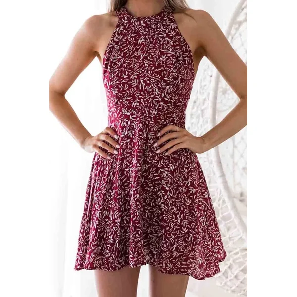 Robe Bohème Rouge de Petite Taille – Lise