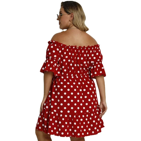 Robe Bohème Rouge Et Blanche
