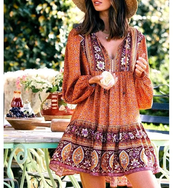 Robe bohème style vintage