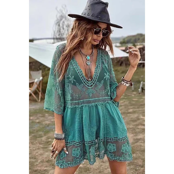 Robe Bohème Transparente – Anastasie