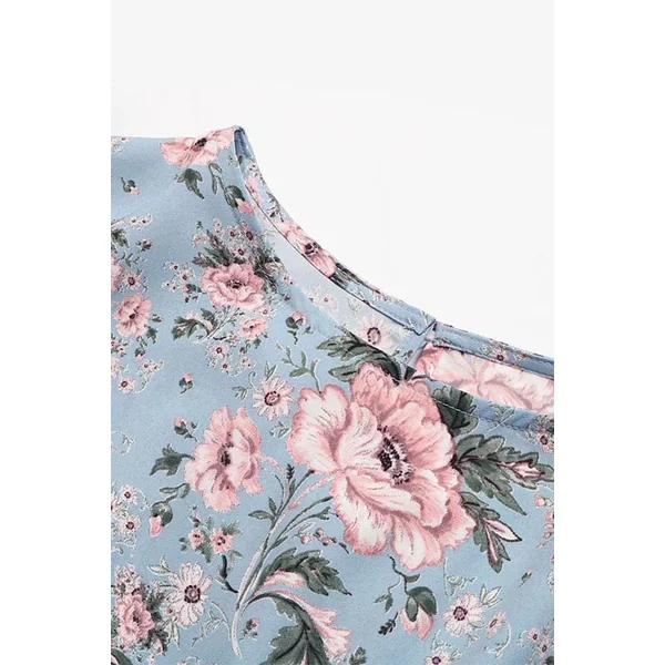 Robe Bohème Turquoise à Ceinture – Annabelle