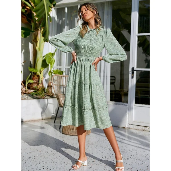 Robe Bohème Vert Clair